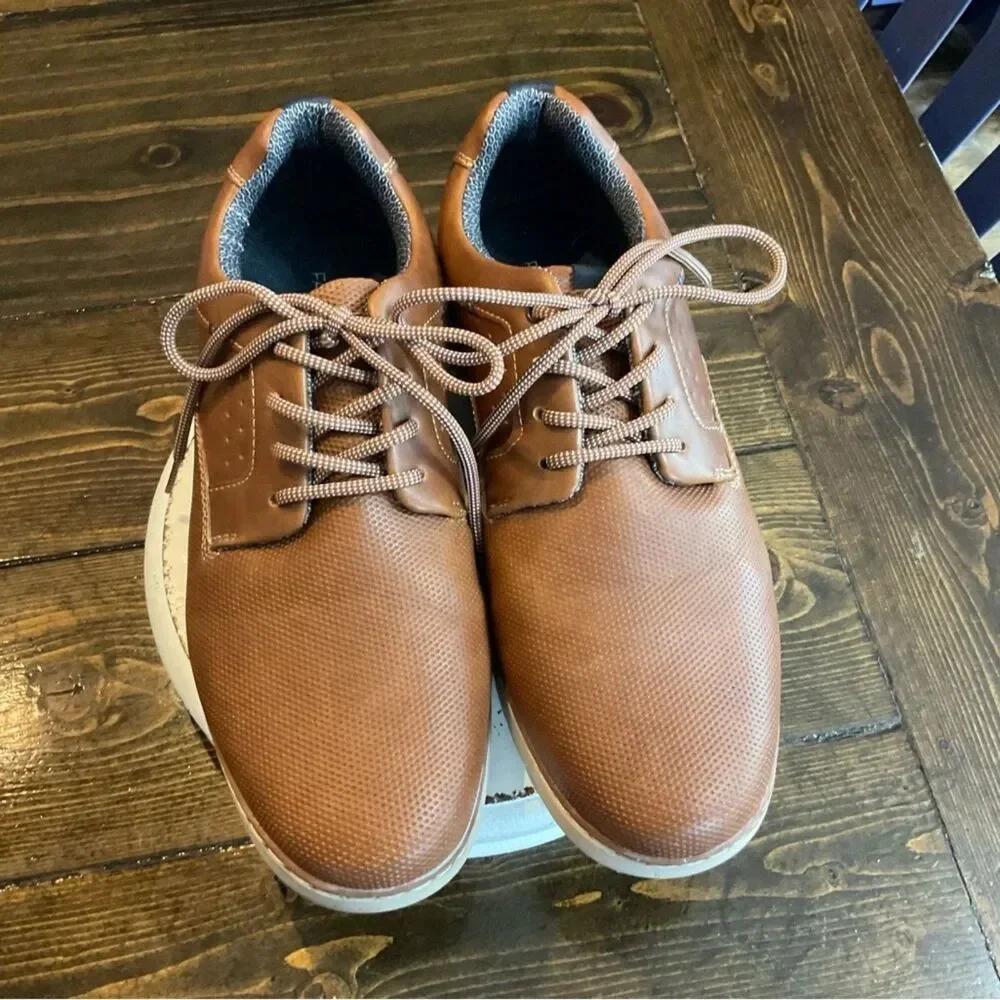 Falls Creek Chandler Size 11 Brown Lace Up Oxford Casual Dress Shoes